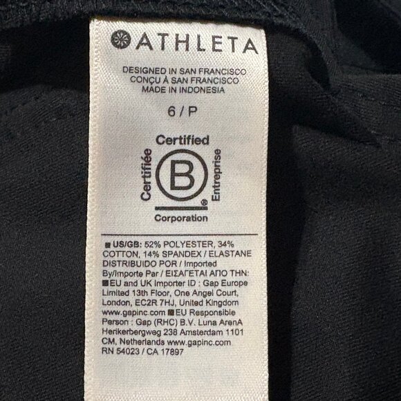 ATHLETA Skyline High Rise Barrel Leg Pants Size 6P Black - Picture 14 of 16